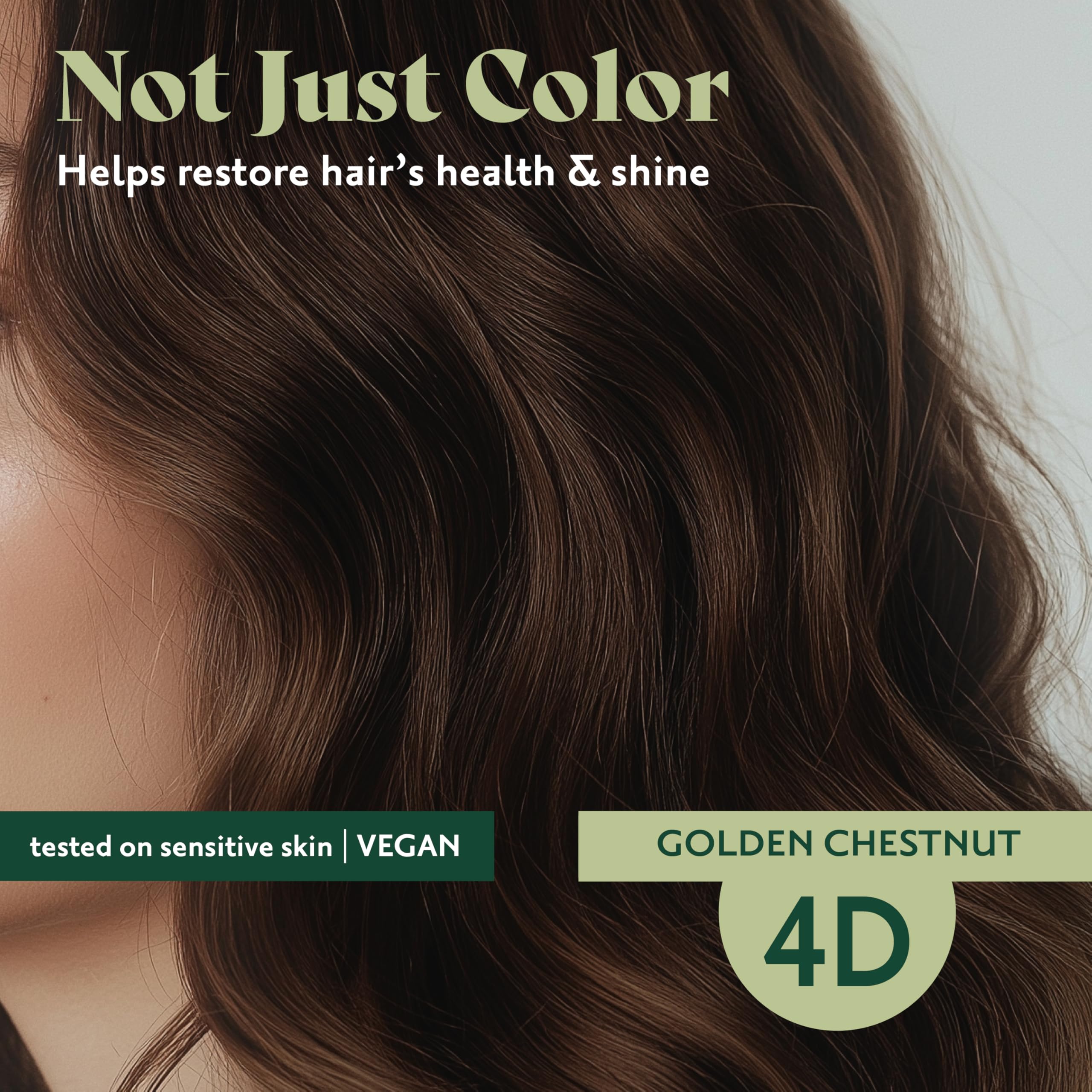 Herbatint gray-coverage closeup shows visible results potential for stubborn grays