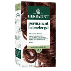 Herbatint 7M Mahogany Blonde bottle applies evenly for gray coverage