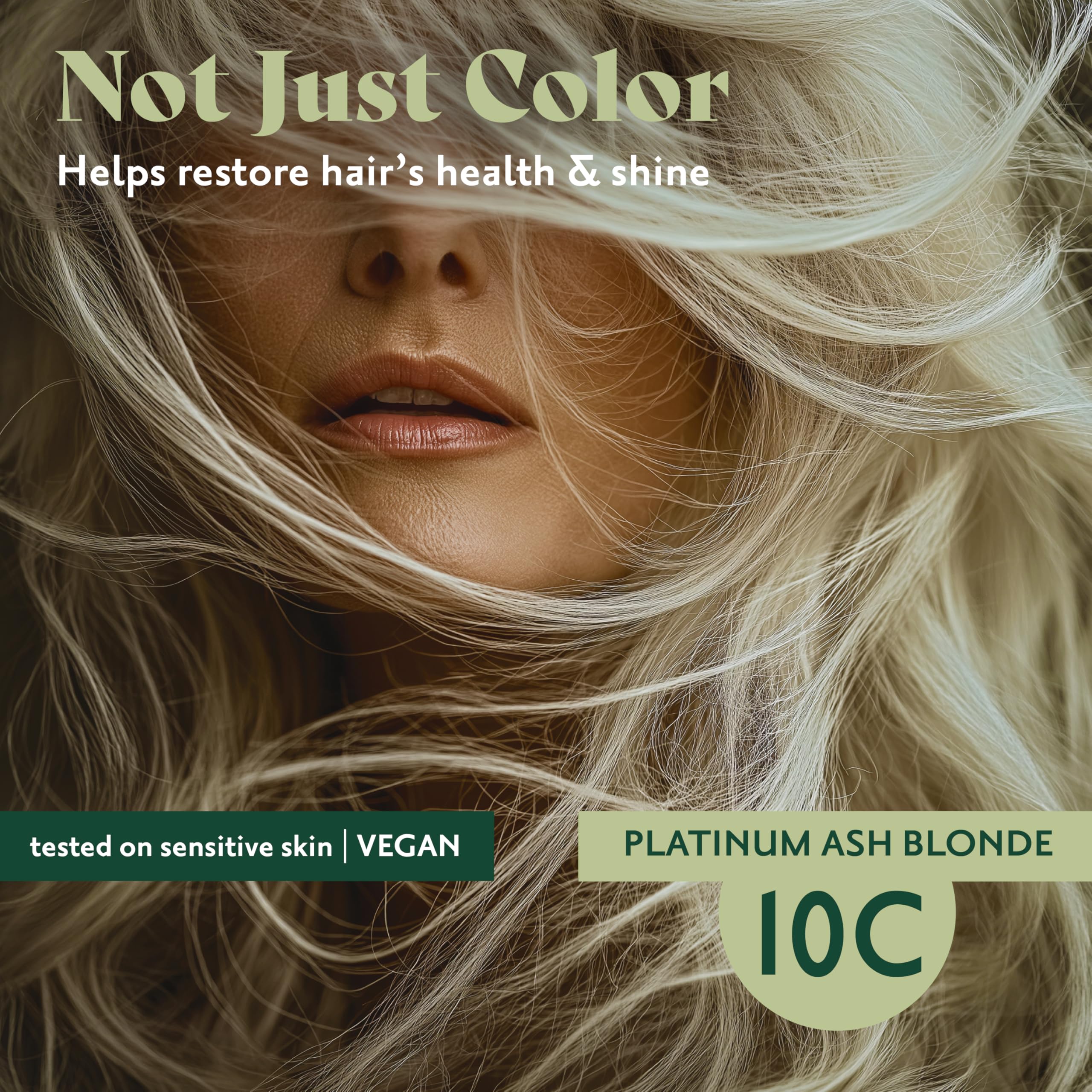Herbatint Swedish Blonde final color swatch displays natural light tone