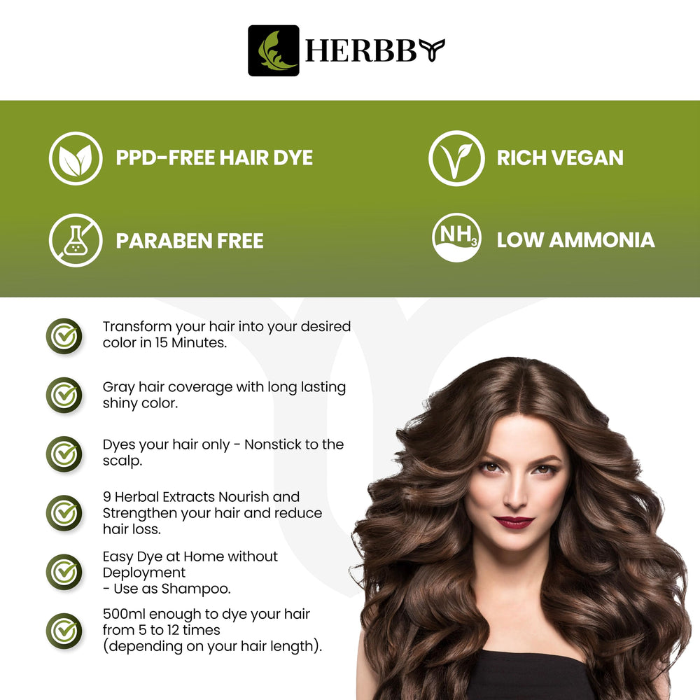 Herbby 9-herbal-extracts-ingredients showcase nourishing formula for smoother hair.