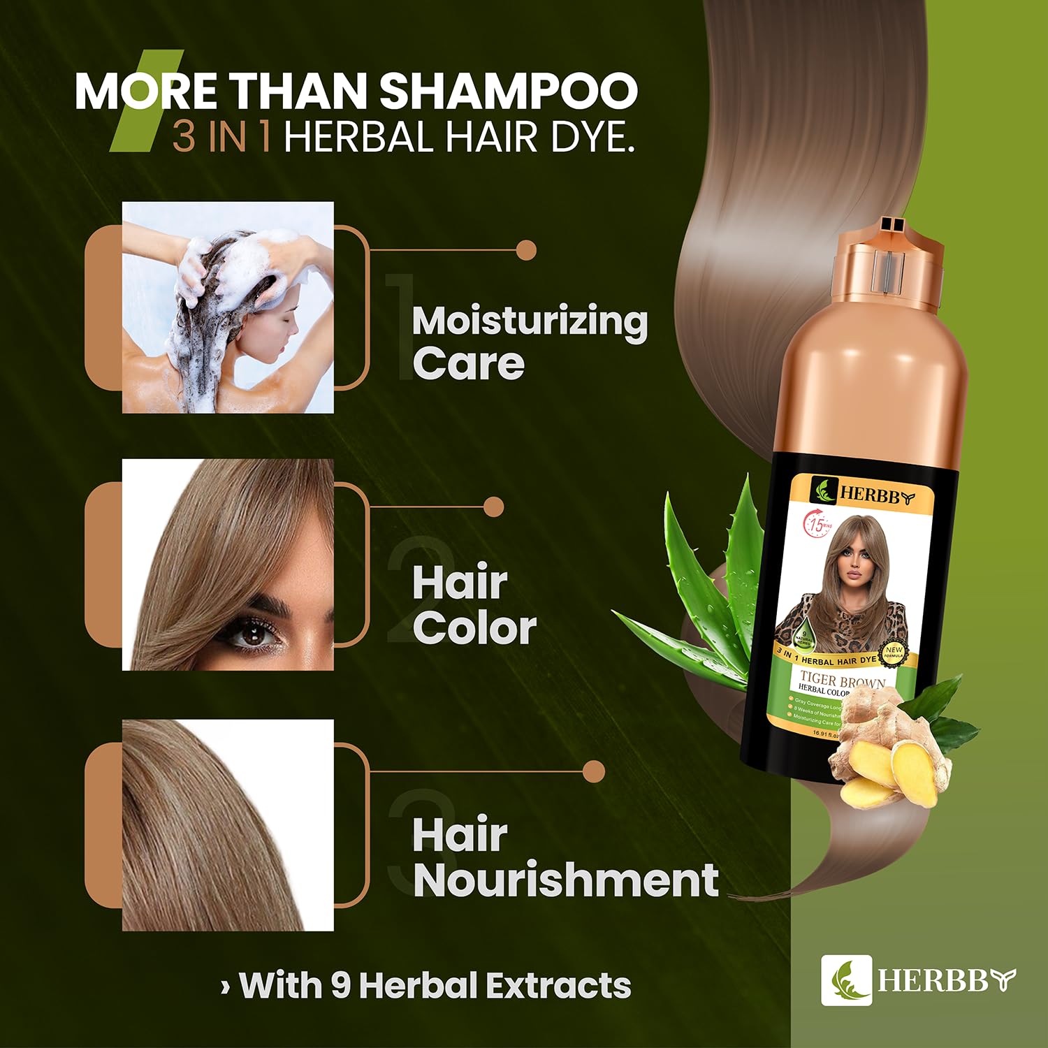 500 ml bottle supports convenient at-home dye routine.