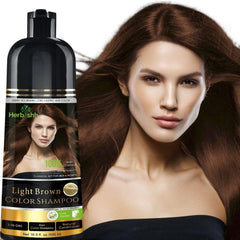 Herbishh 3-In-1 hair dye shampoo bottle enables easy at-home color application