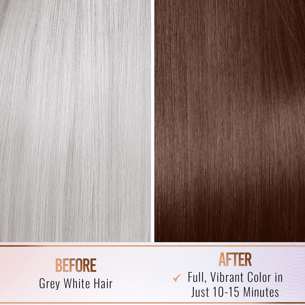 Herbishh argan hair mask application image indicates nourishing treatment during color