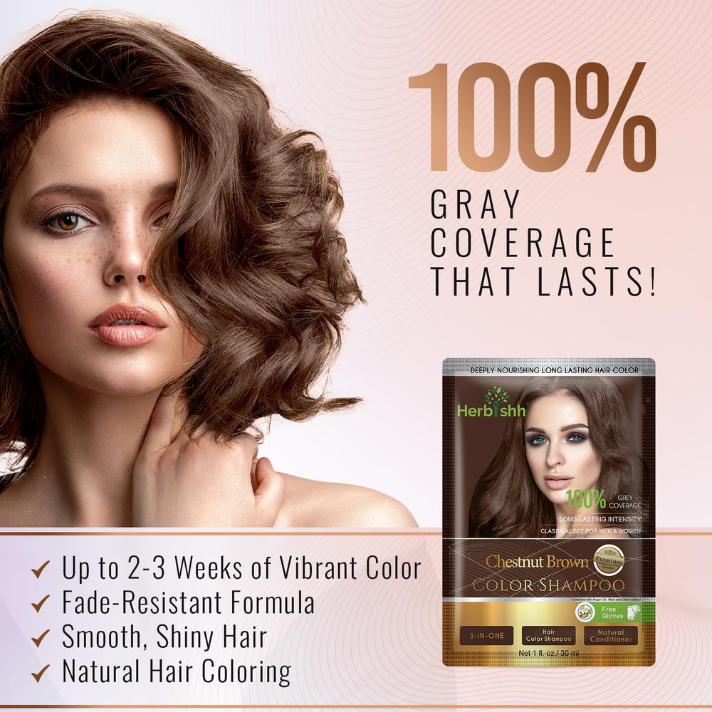 Herbishh argan mask included boosts conditioning during color for smoother, shinier results.
