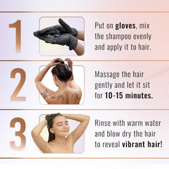 Herbishh argan mask with sachet demonstrating conditioning post-color