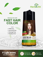Herbishh gray hair coverage visible after use