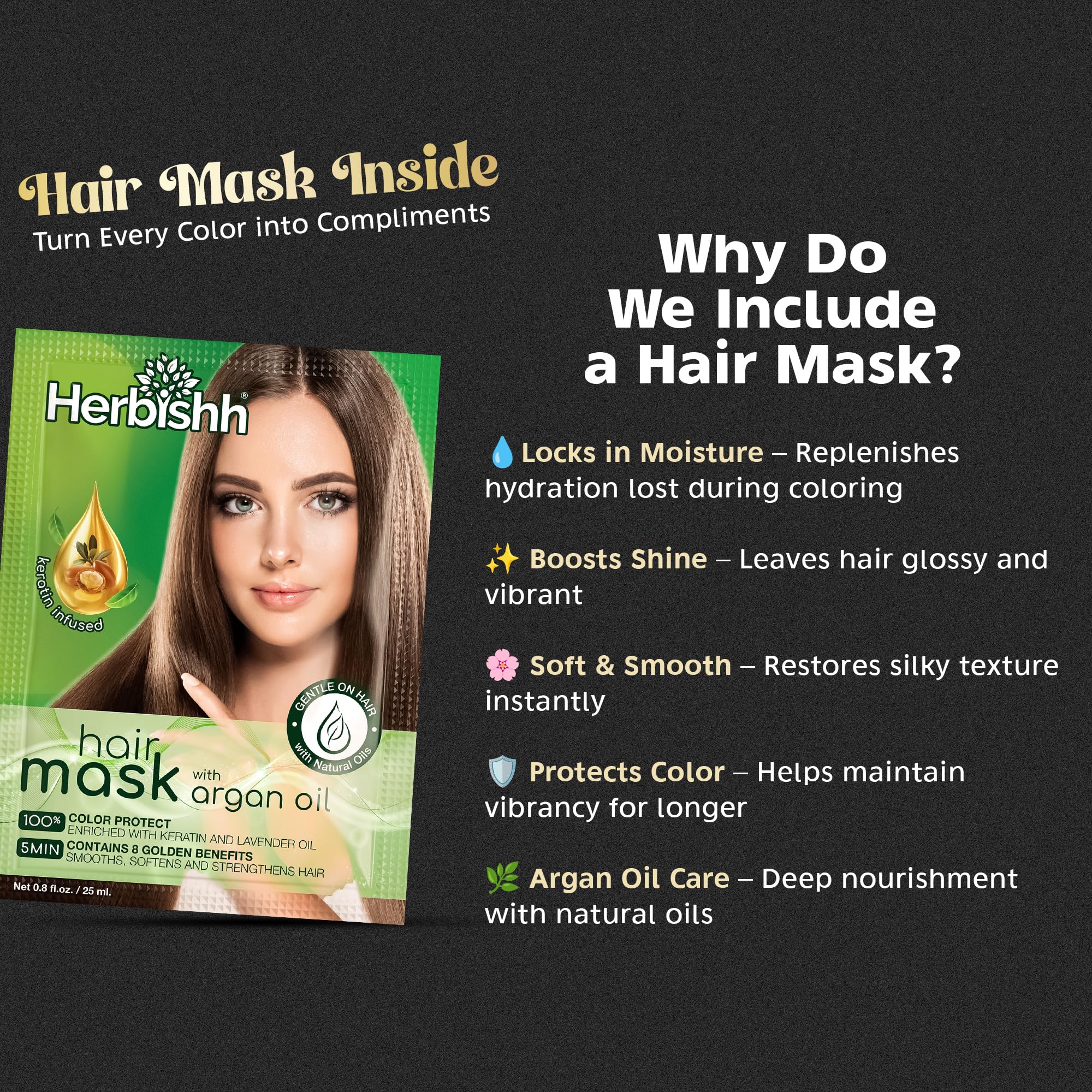 Herbishh with mushroom extract nourishes and balances color restoration