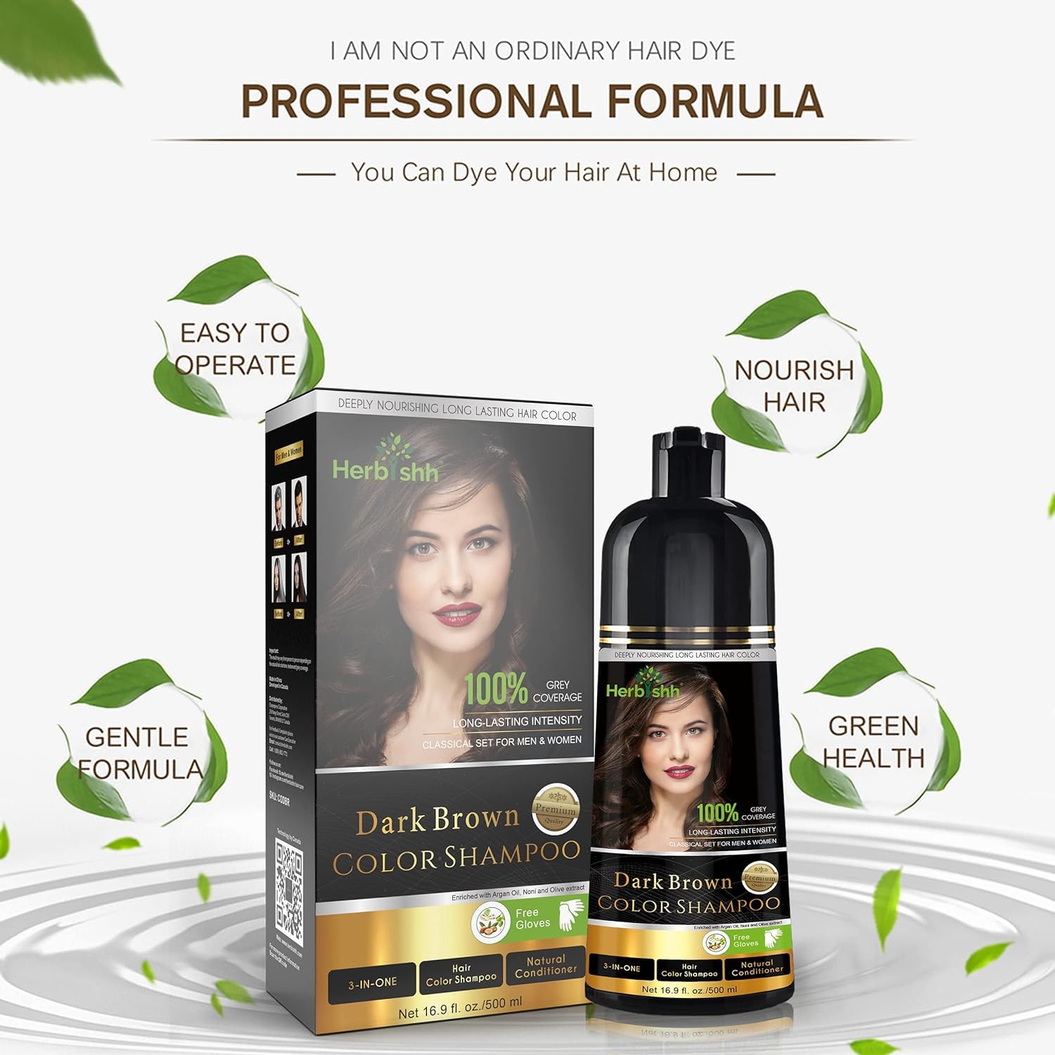 Herbishh olive oil ingredient softens and strengthens strands