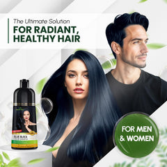 Herbishh Hair Color Shampoo pour nozzle showing easy 5-10 minute application