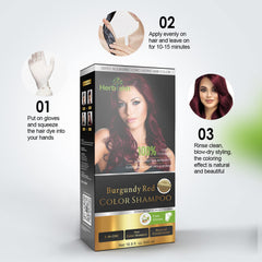 Herbishh olive oil formula highlighting softness and hair strength during color