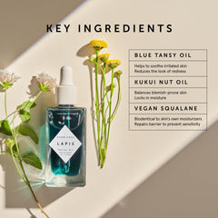Herbivore Lapis Facial Oil texture swirl demonstrates light hydration