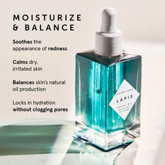 Herbivore Lapis Oil drops showing lightweight hydration