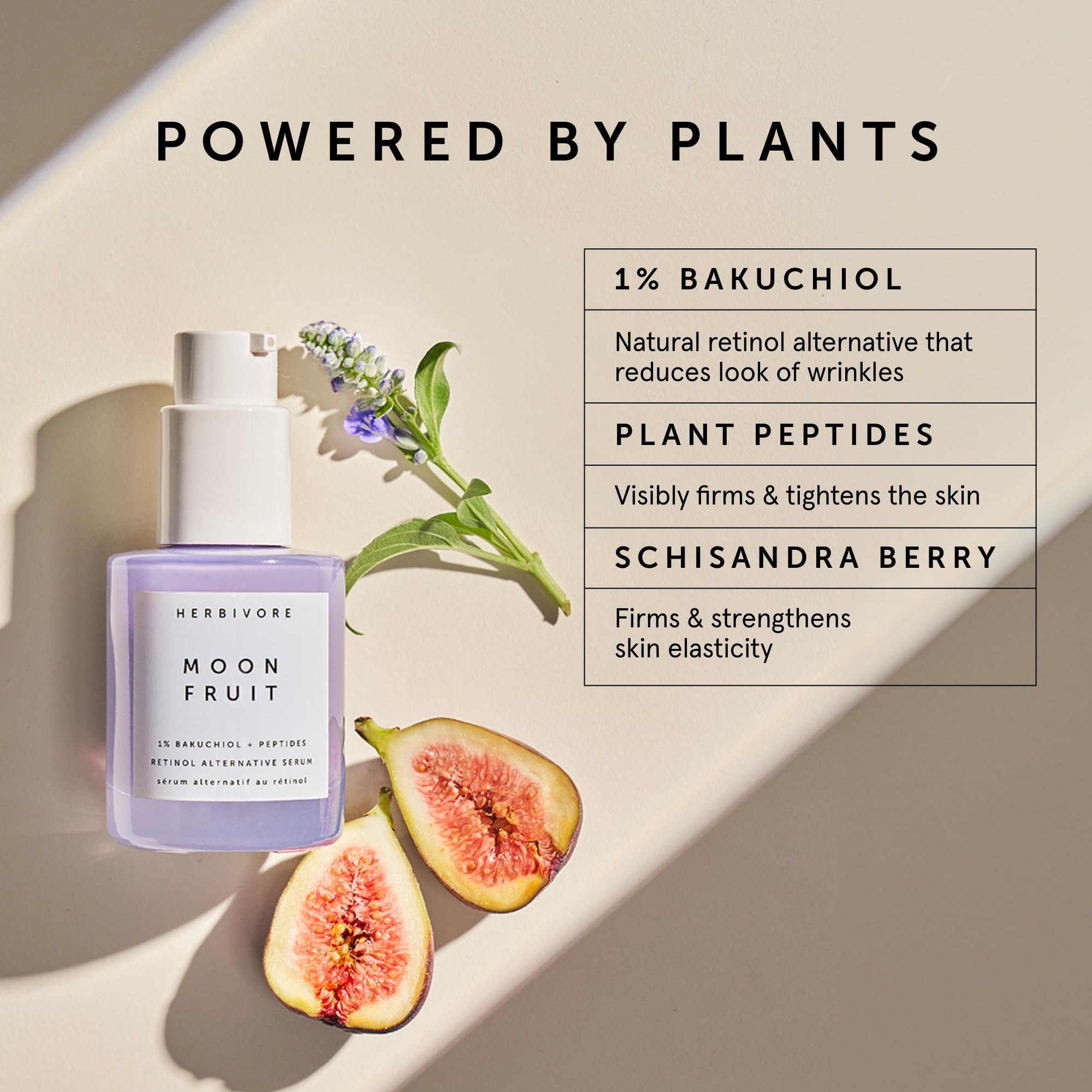 Moon Fruit serum dropper delivers a lightweight nightly formula for gentle skincare.