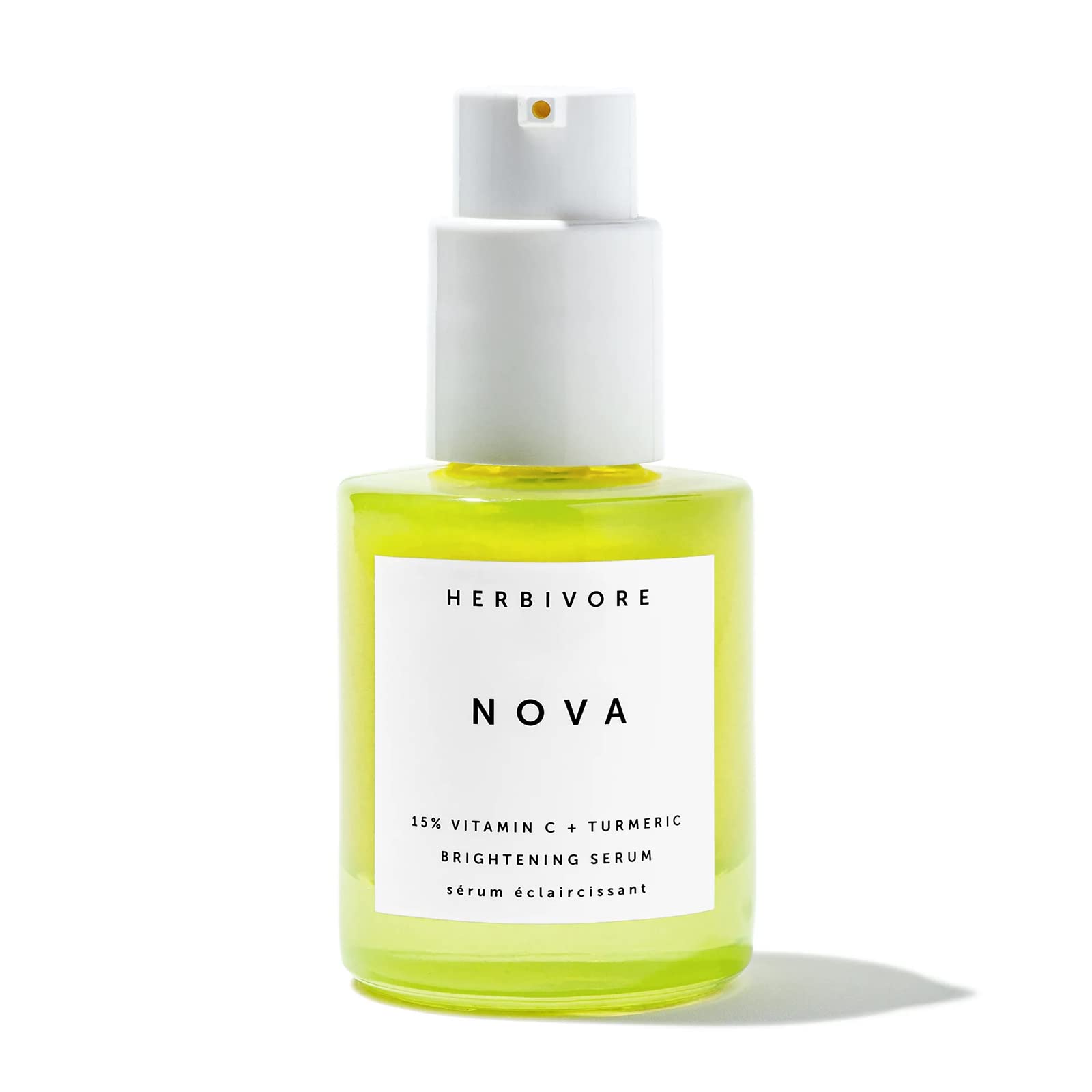 HERBIVORE Nova vegan cruelty-free logo reinforces an ethical skincare choice.