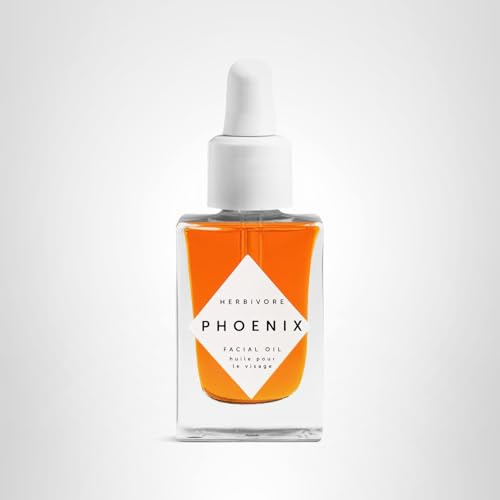 HERBIVORE Phoenix Face Oil hero shot showing dewy, renewed skin