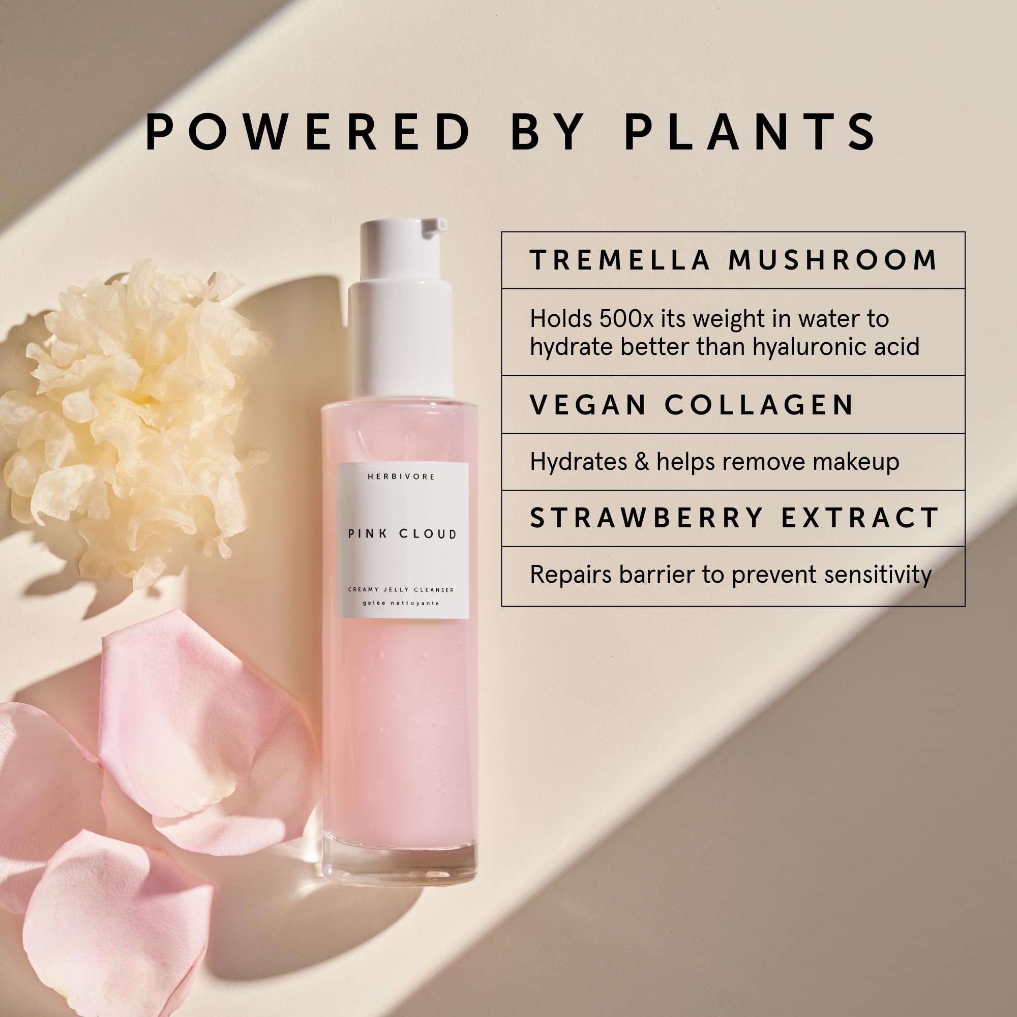 Pink Cloud Creamy Jelly texture close-up supports a soft, non-drying cleanse.