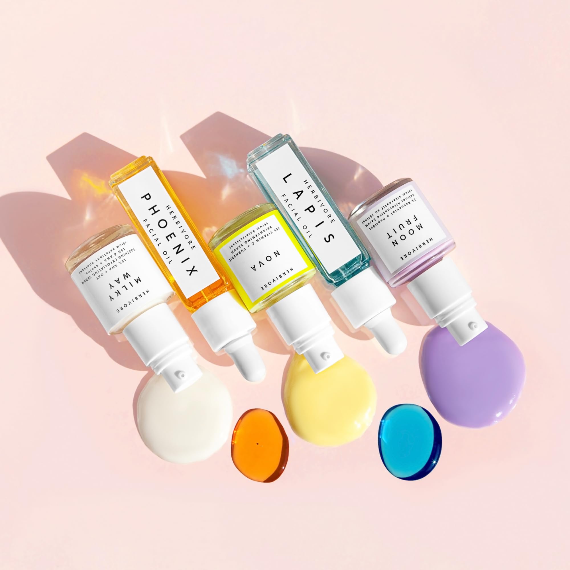 HERBIVORE Nova Serum bottle—brightening glow for daytime protection.