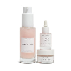 HERBIVORE Skin in the Clouds moisture cream jar locks in moisture with a dewy finish.