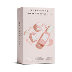 HERBIVORE Skin in the Clouds serum dropper showcases plumping hydration for radiant skin.