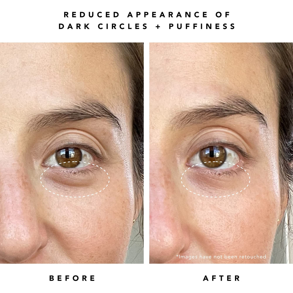 HERBIVORE Super Nova eye cream lightweight texture swatch on skin