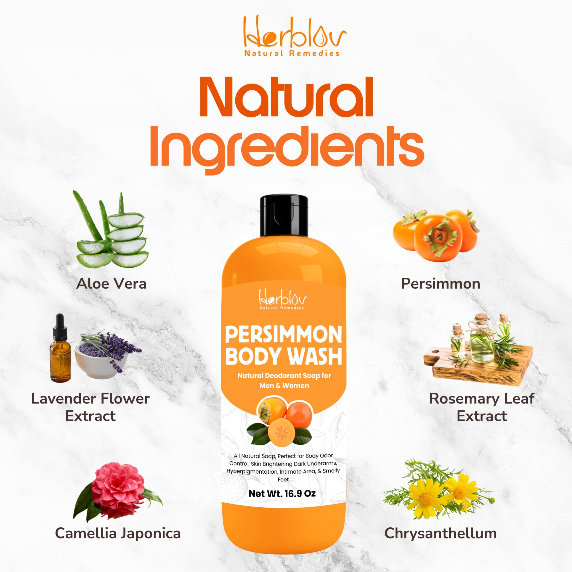 Herblov Persimmon Body Wash kids-safe usage for family hygiene