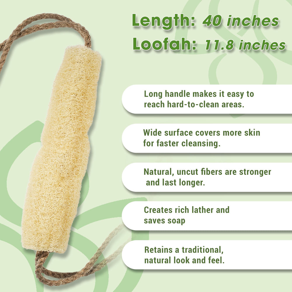Herbvian ergonomic back scrubber ready for back, shoulders, and feet use
