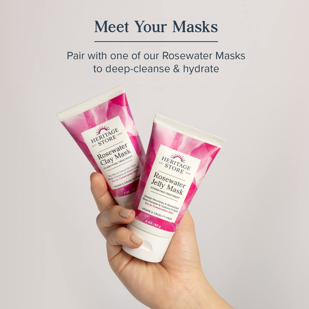 Heritage Store Rosewater Moisturizer rose-complex soothes and softens skin