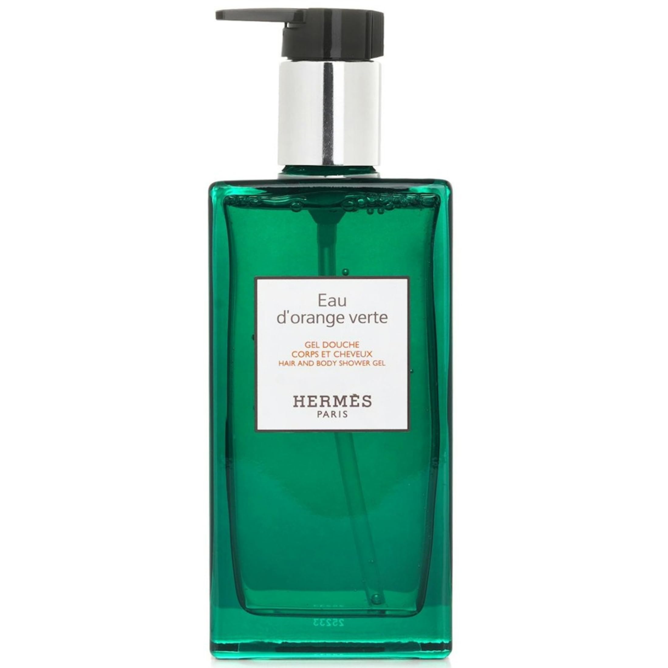 Hermès Eau d'Orange Verte foam close-up showing silky lather for easy rinse
