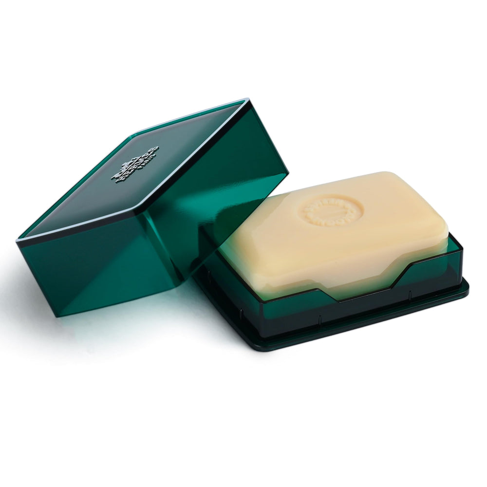 Hermès Eau d'Orange Verte soap rectangular bar in signature green box, ideal for gifting.