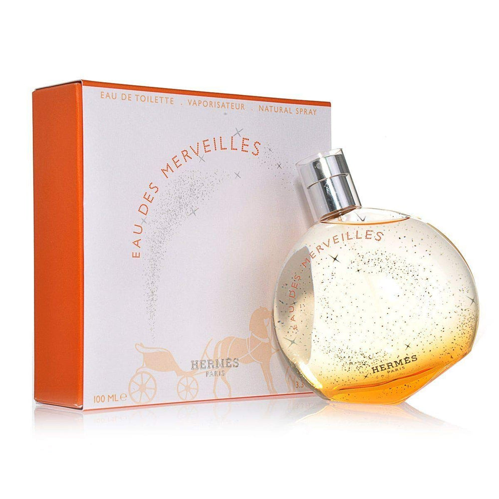 Hermès Eau Des Merveilles women bottle front view for everyday elegance and romance
