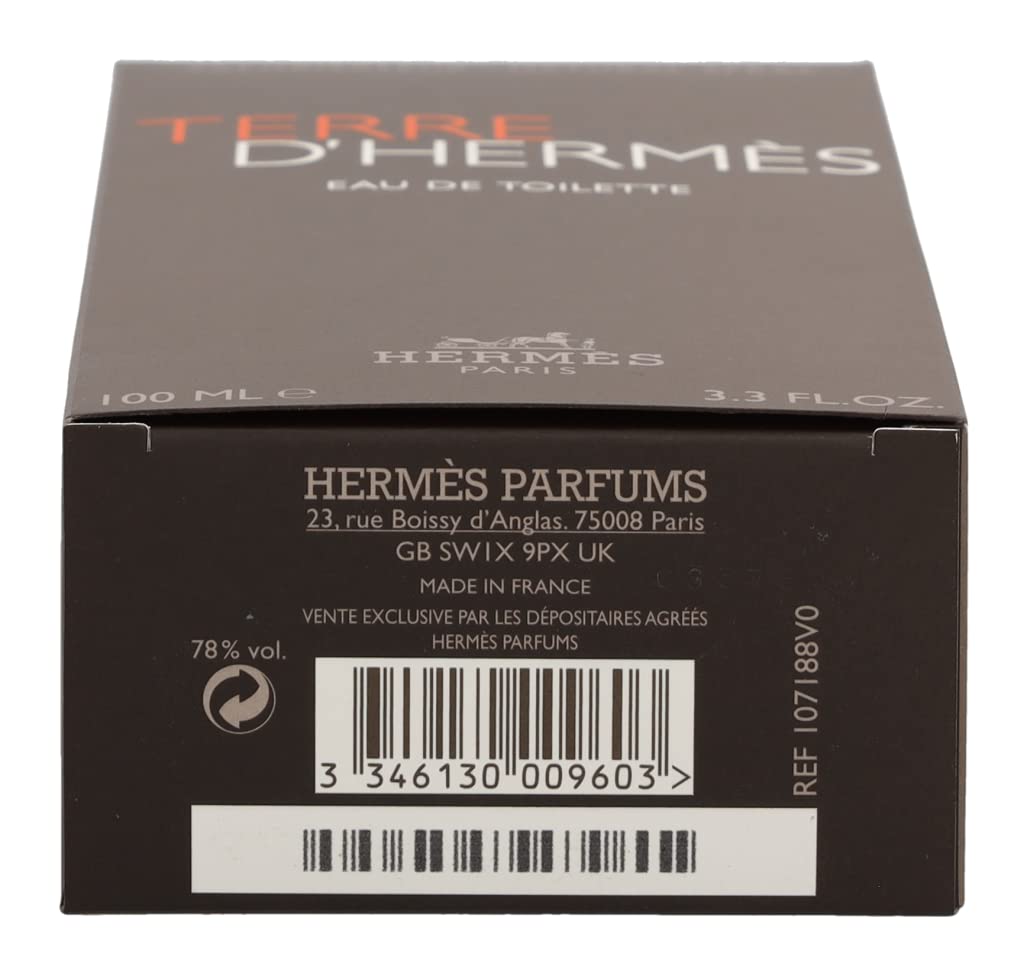 Hermès Terre d’Hermès bottle stands ready for travel or gifting with premium presentation.