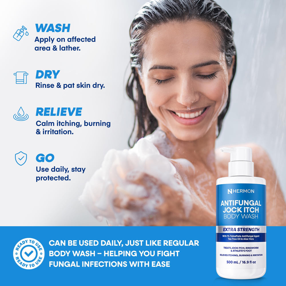 Close-up of rich bubbles from Hermon antifungal wash for cleansing.