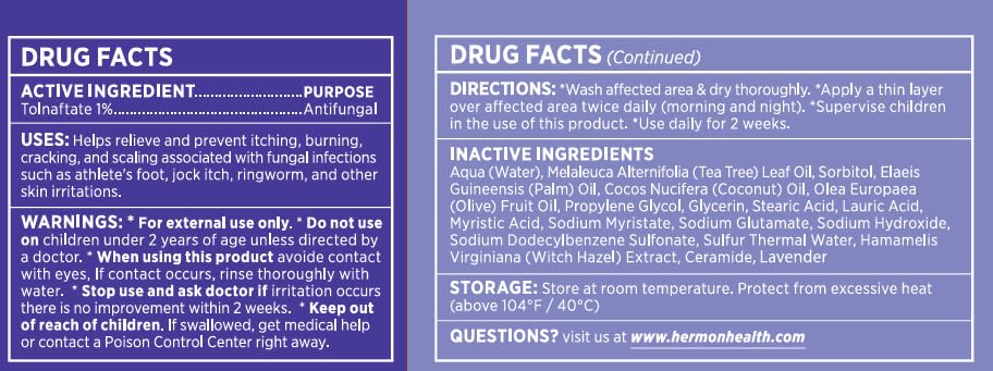 Hermon Antifungal Soap Wood-Grain Packaging emphasizes premium look and natural ingredient presentation.