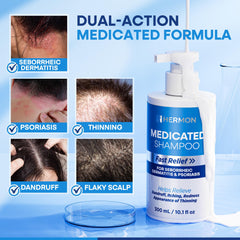 Hermon centella asiatica extract imagery illustrating soothing scalp support.