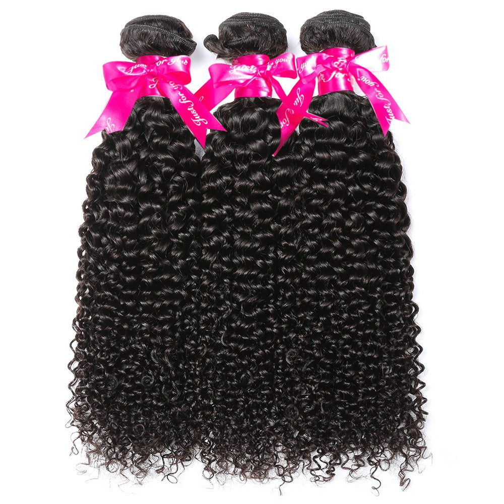 Hermosa 10A curly Brazilian hair bundles 14in deliver fuller, defined curls and styling versatility.