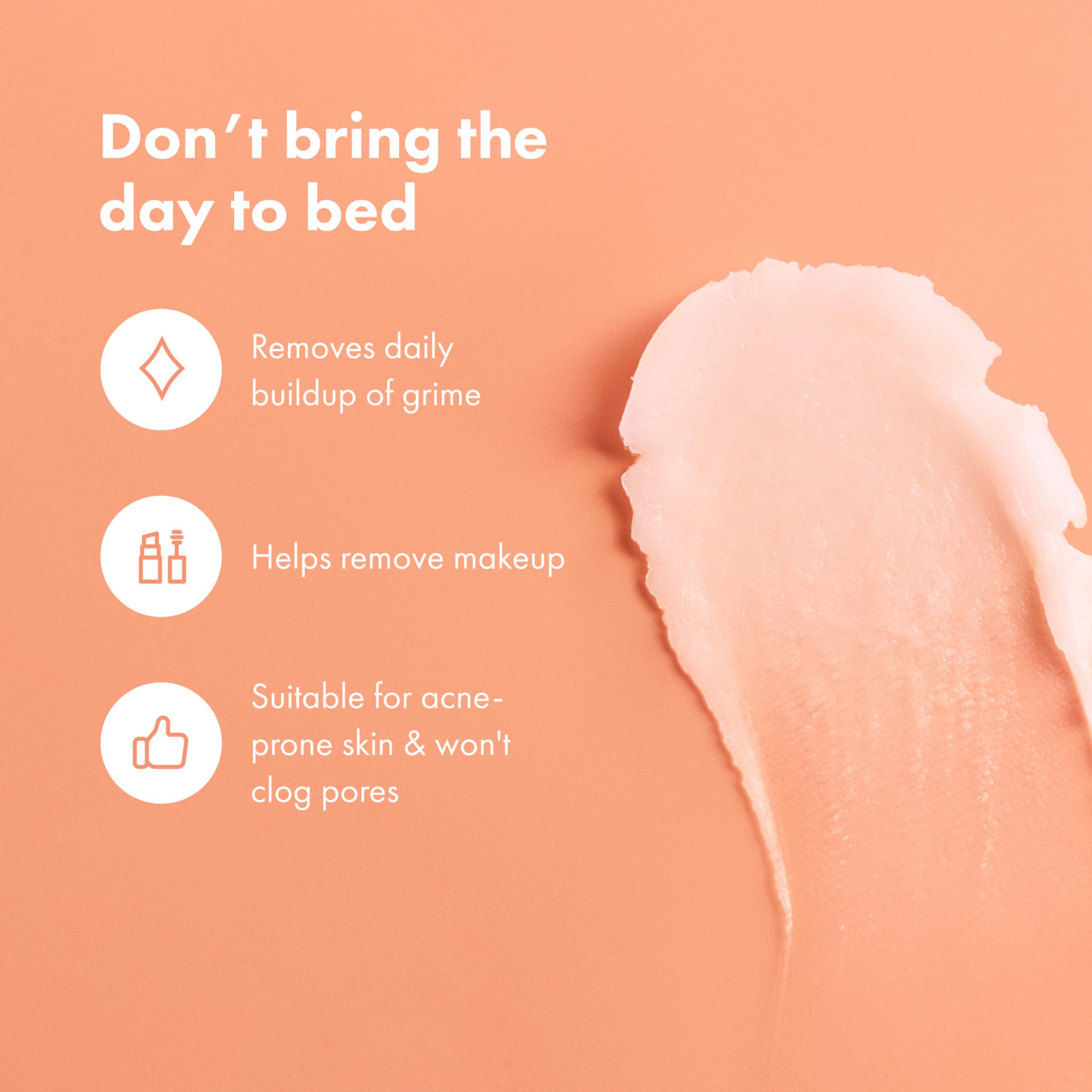 HERO COSMETICS Bálsamo Desmaquillante, desmaquillante para base, limpieza profunda sin irritar.