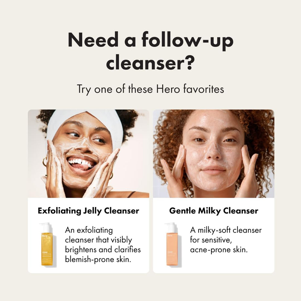 HERO COSMETICS Bálsamo Desmaquillante, piel sin residuos tras la limpieza suave.