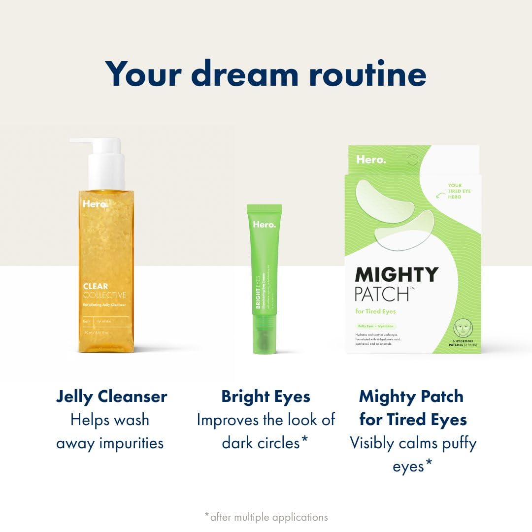 HERO COSMETICS Bright Eyes cooling tip enhances morning skincare ritual