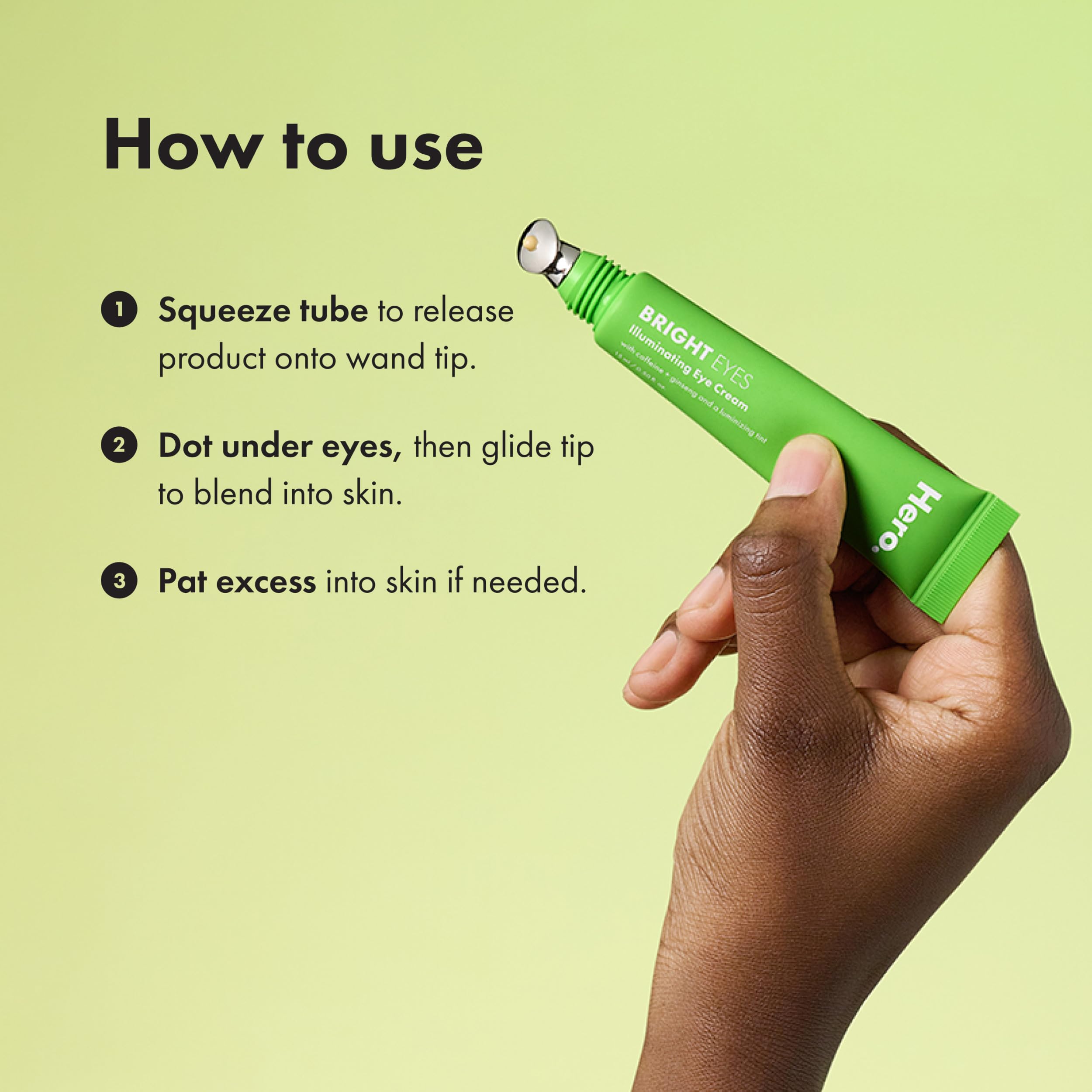 HERO COSMETICS Bright Eyes blends under-eye area with makeup-friendly finish