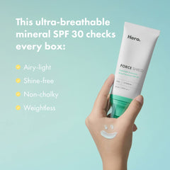 Gel-cream texture shown absorbing quickly for comfortable wear