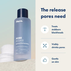 Hero Cosmetics Pore Release application on the T-zone targets buildup for balanced skin.