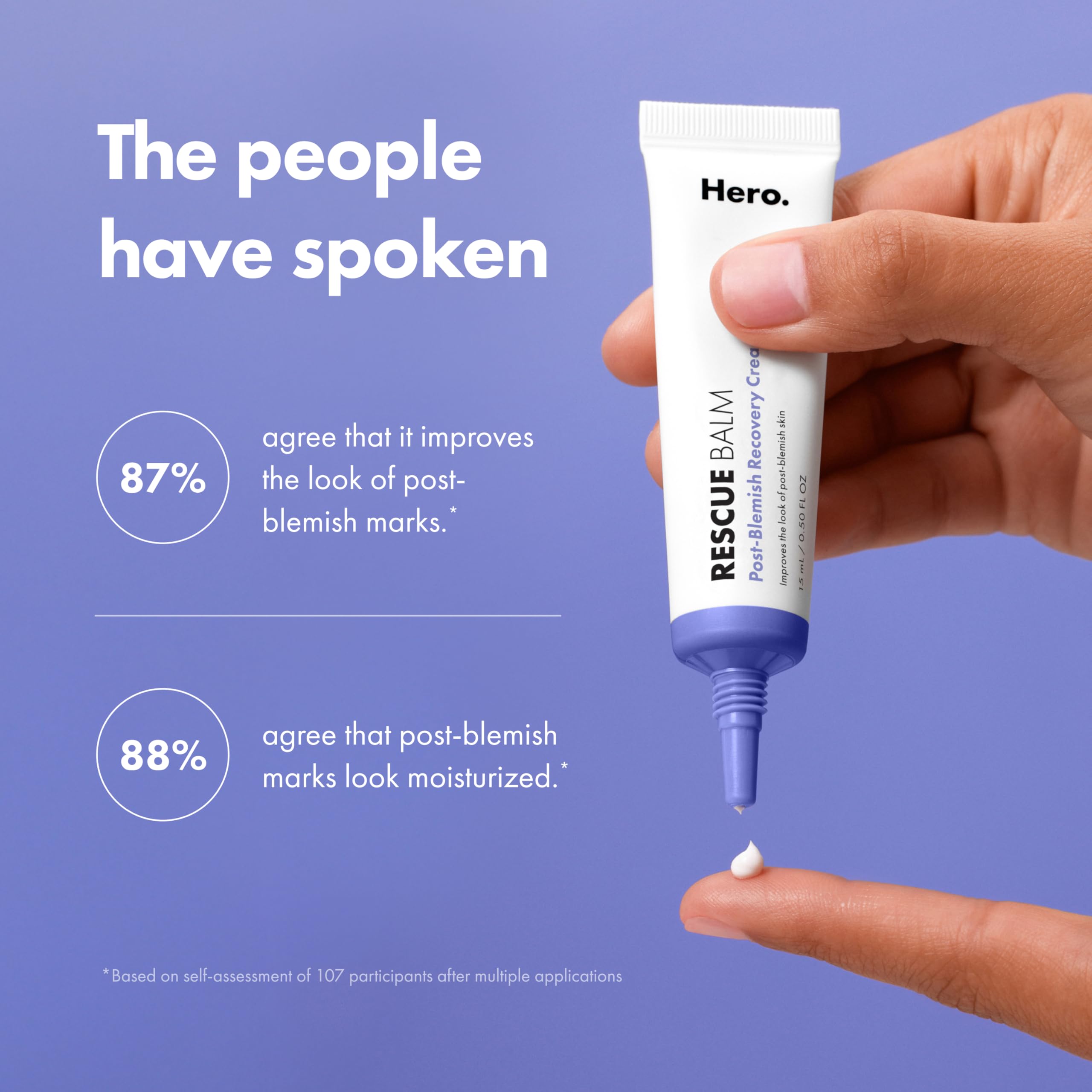 HERO COSMETICS Rescue Balm Original travel-size tube ready for on-the-go refresh