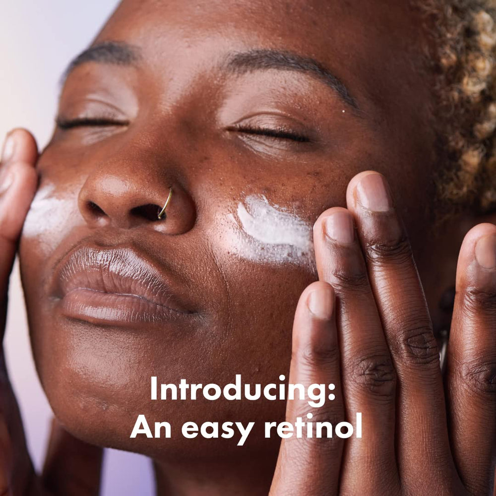 Hero Cosmetics Rescue Retinol Nighttime Cream jar spread demonstrating gentle nighttime routine.