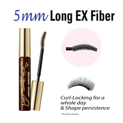 Heroine Make Brown Waterproof Mascara lashes curl after application in natural lighting