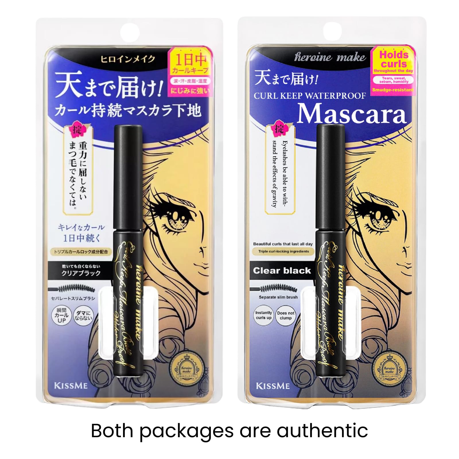 Heroine Make Clear Mascara Primer bottle top showing clean transparent finish