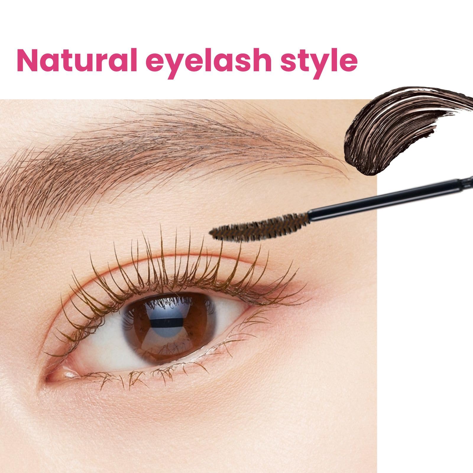 Heroine Make KissMe Brown Mascara tube closeup showing tubing formula for waterproof wear