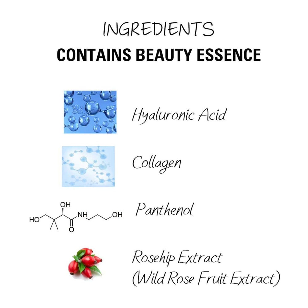 Heroine Make gentle removal with warm water illustration.
