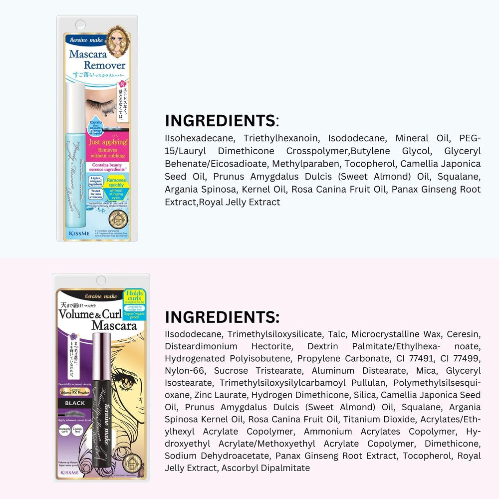 Heroine Make 2-set packaging highlights value and versatility