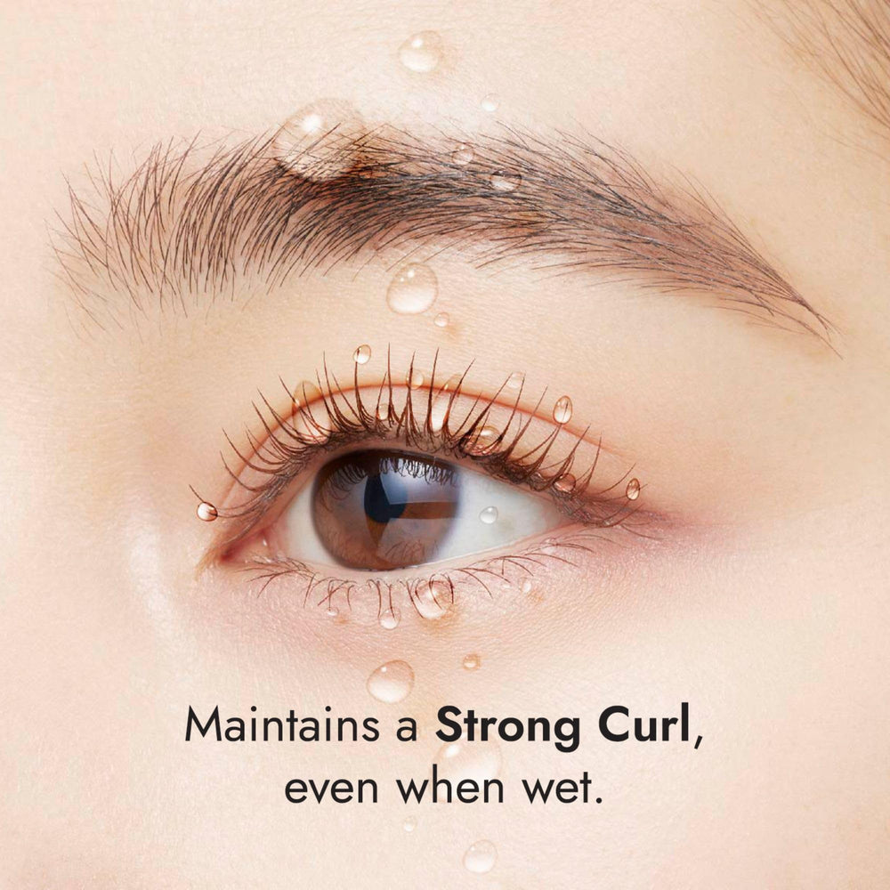 Heroine Make Lash Hype curl set with heat showing extended curl hold