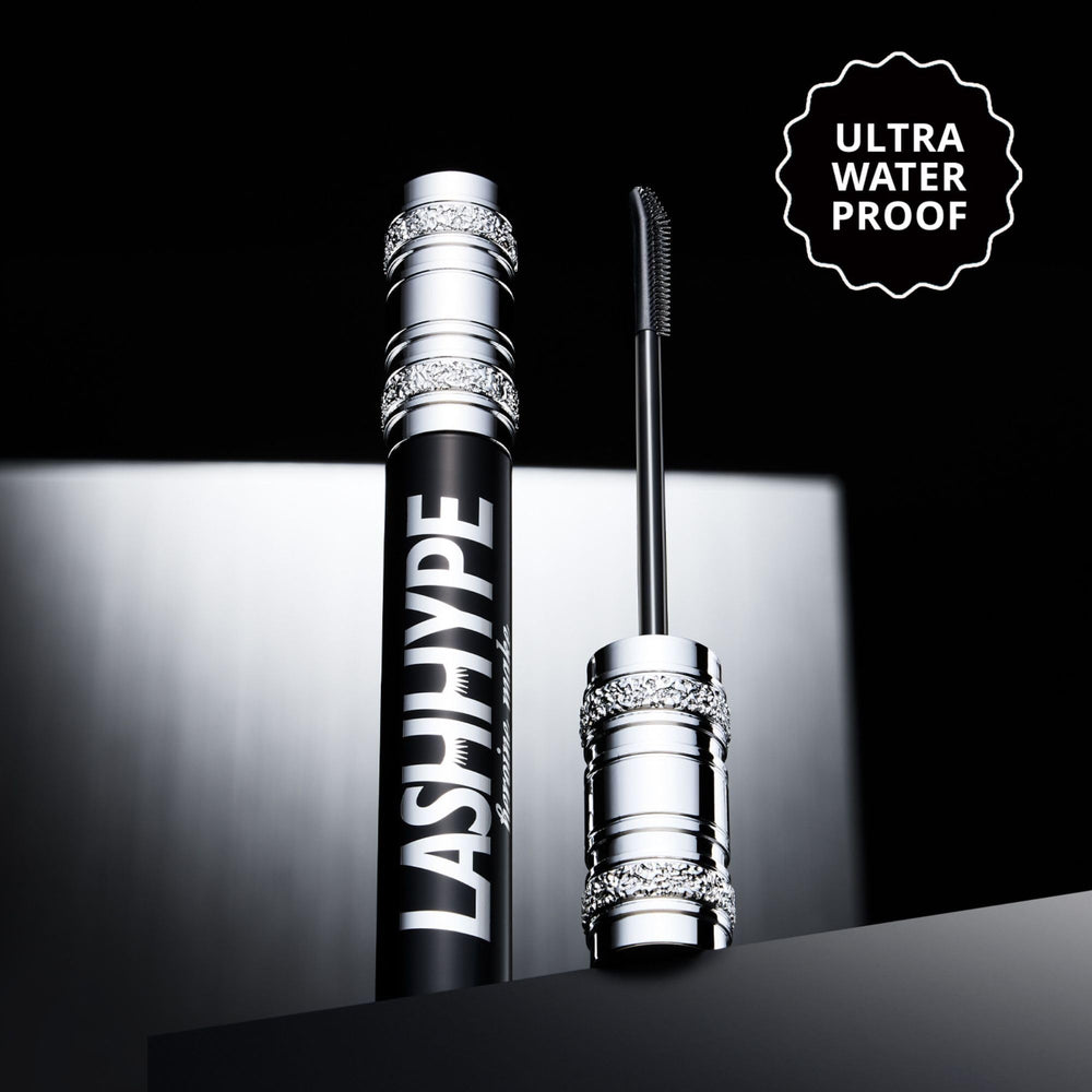 Heroine Make Lash Hype wand in action for precise application and curl